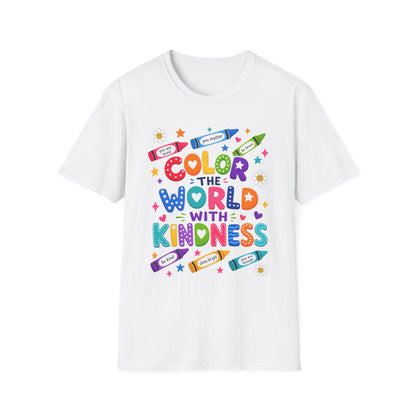 Color the World With Kindness T-Shirt — Positive Kids & Teacher Tee