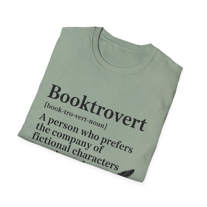 Booktrovert T-Shirt – "A person who prefers the company of fictional characters" Literary Tee