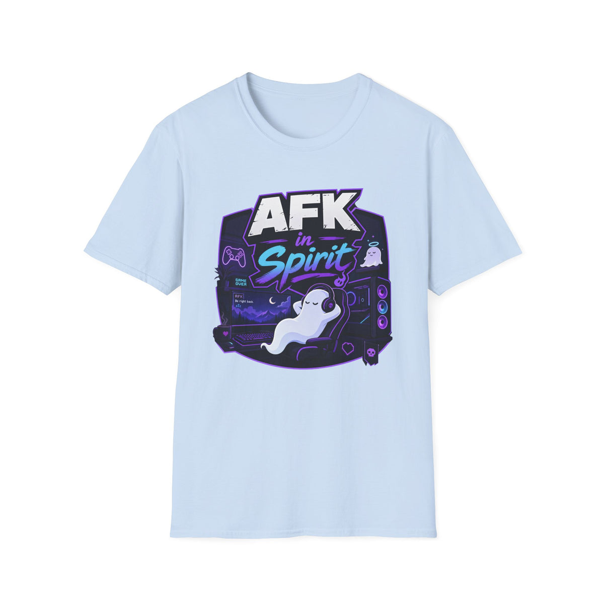 AFK in Spirit T-Shirt — Cute Gaming Ghost Tee