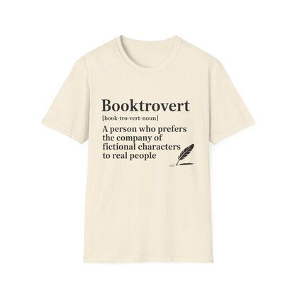 Booktrovert T-Shirt – "A person who prefers the company of fictional characters" Literary Tee