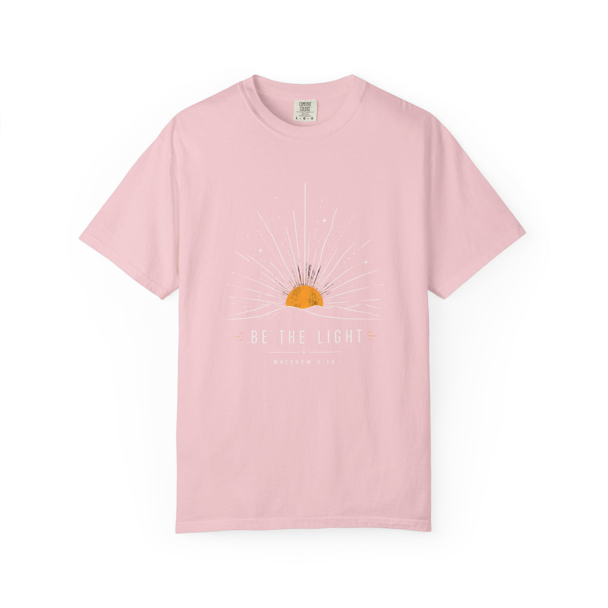 Be The Light Sunrise Graphic T-Shirt — Inspirational Christian Tee