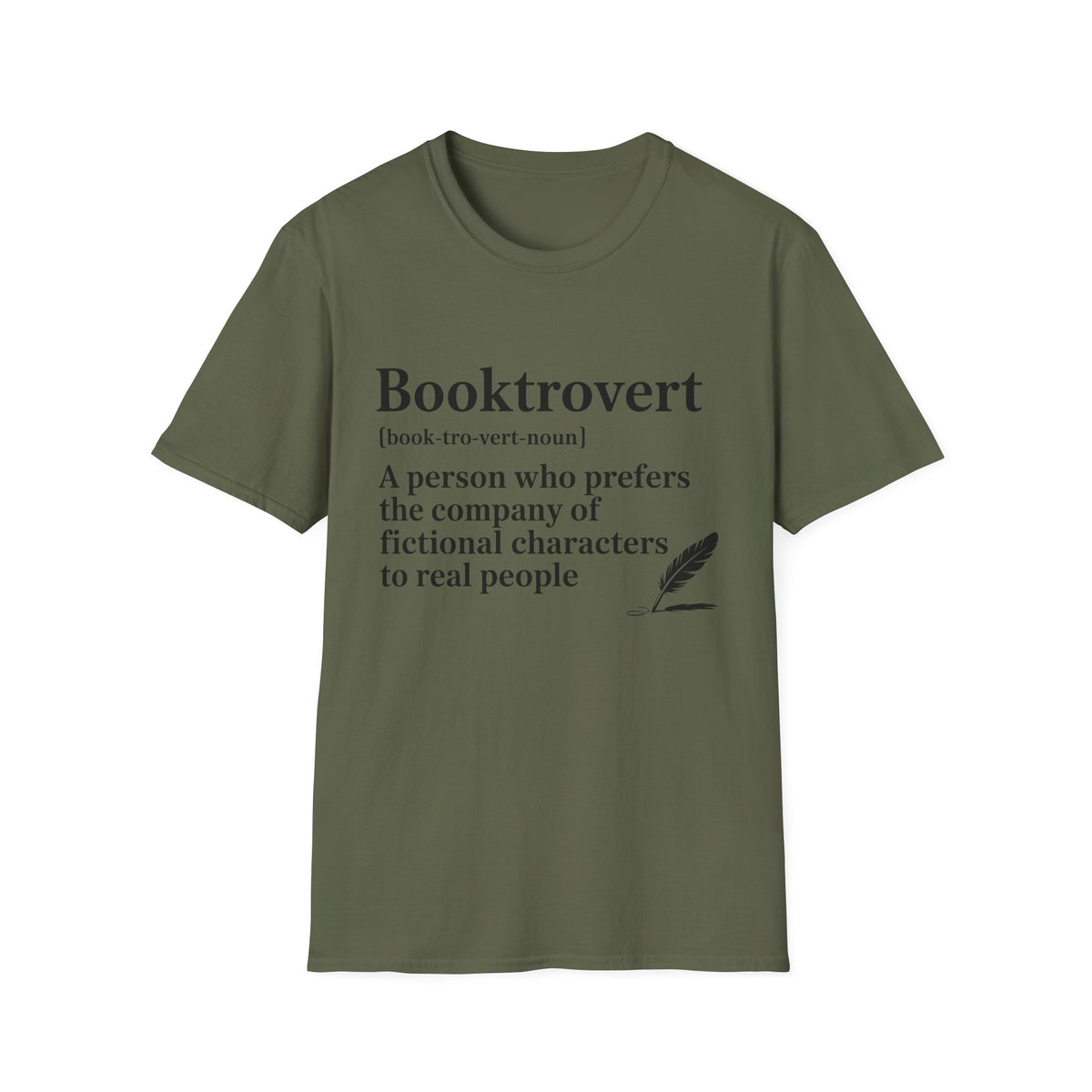Booktrovert T-Shirt – "A person who prefers the company of fictional characters" Literary Tee