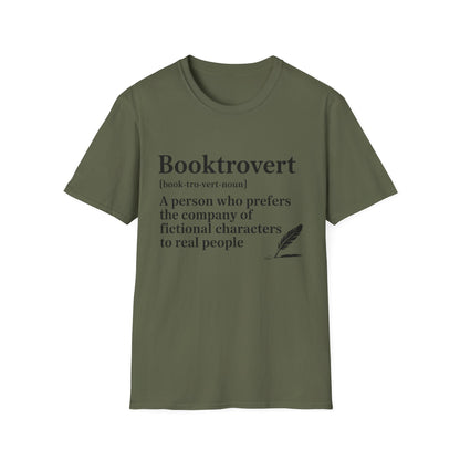 Booktrovert T-Shirt – "A person who prefers the company of fictional characters" Literary Tee
