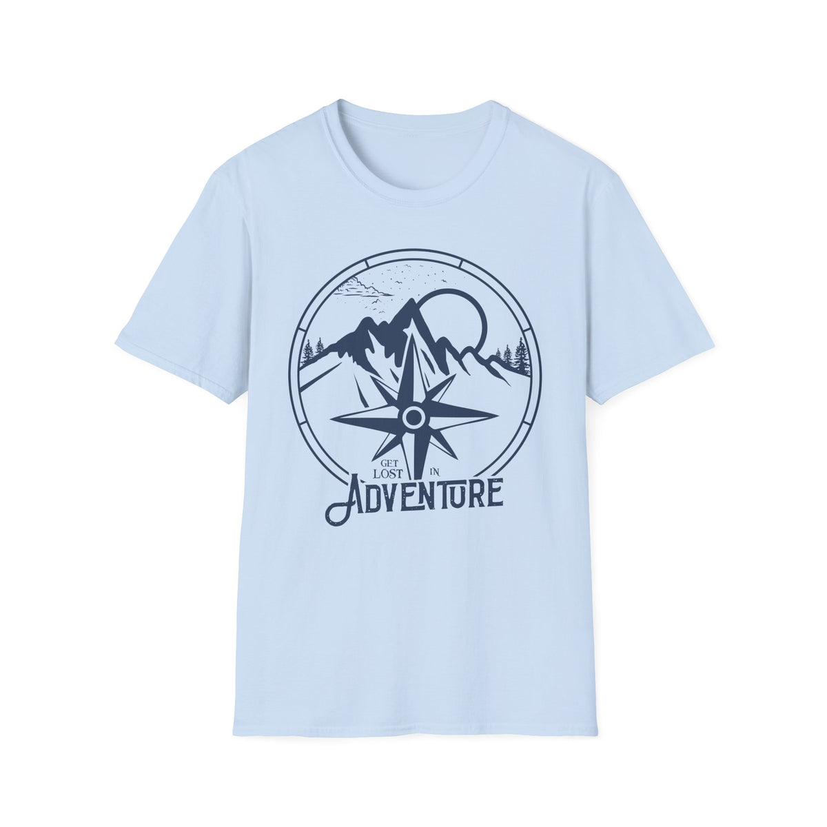 Adventure Compass T‑Shirt — Mountain Travel Outdoor Tee