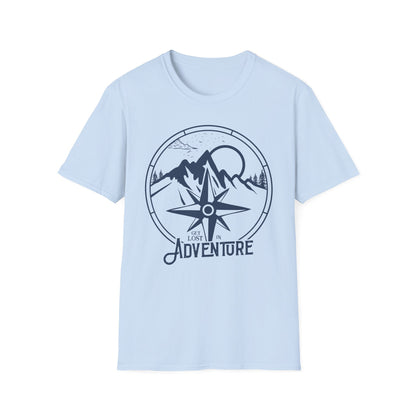 Adventure Compass T‑Shirt — Mountain Travel Outdoor Tee