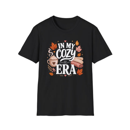 Cozy Era T-Shirt - "In My Cozy Era" Fall Coffee & Blanket Tee