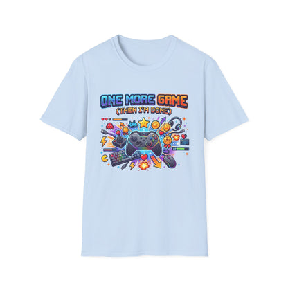 Gamer Tee "One More Game (Then I’m Done)" – Video Game Controller Graphic T-Shirt