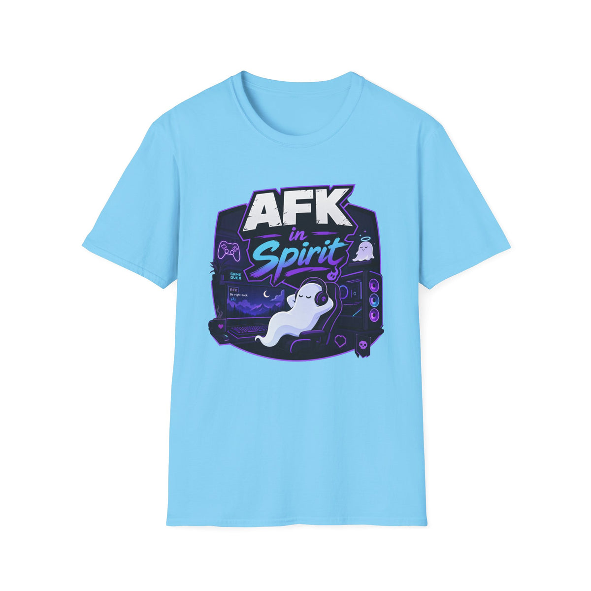 AFK in Spirit T-Shirt — Cute Gaming Ghost Tee