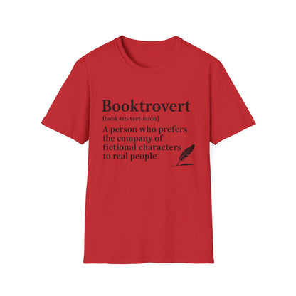 Booktrovert T-Shirt – "A person who prefers the company of fictional characters" Literary Tee
