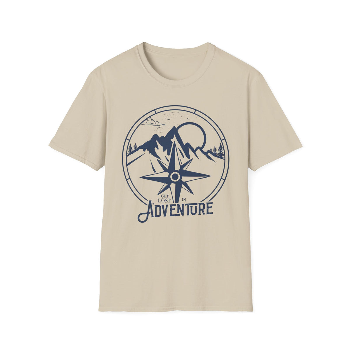 Adventure Compass T‑Shirt — Mountain Travel Outdoor Tee