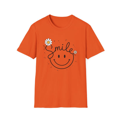 Smile Daisy T-Shirt — Cute Floral Smiley Tee