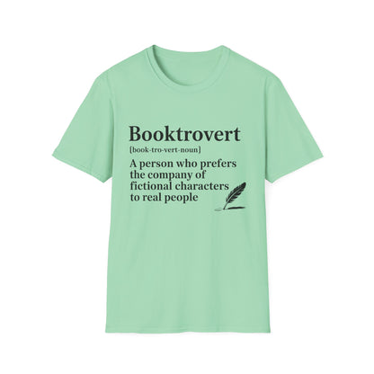 Booktrovert T-Shirt – "A person who prefers the company of fictional characters" Literary Tee
