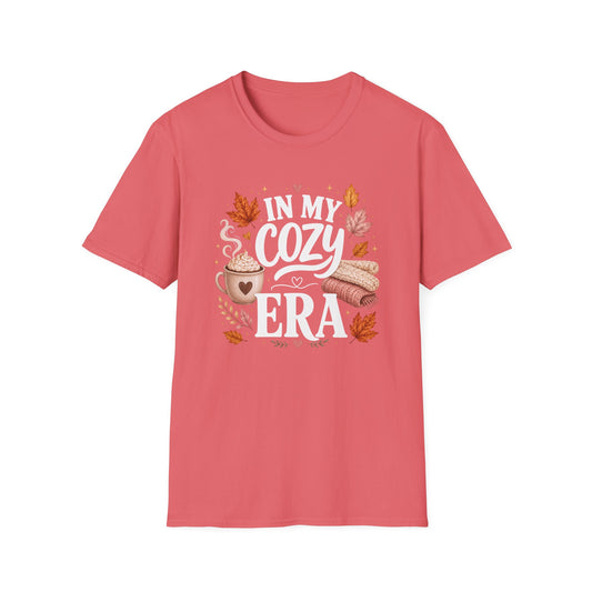 Cozy Era T-Shirt - "In My Cozy Era" Fall Coffee & Blanket Tee