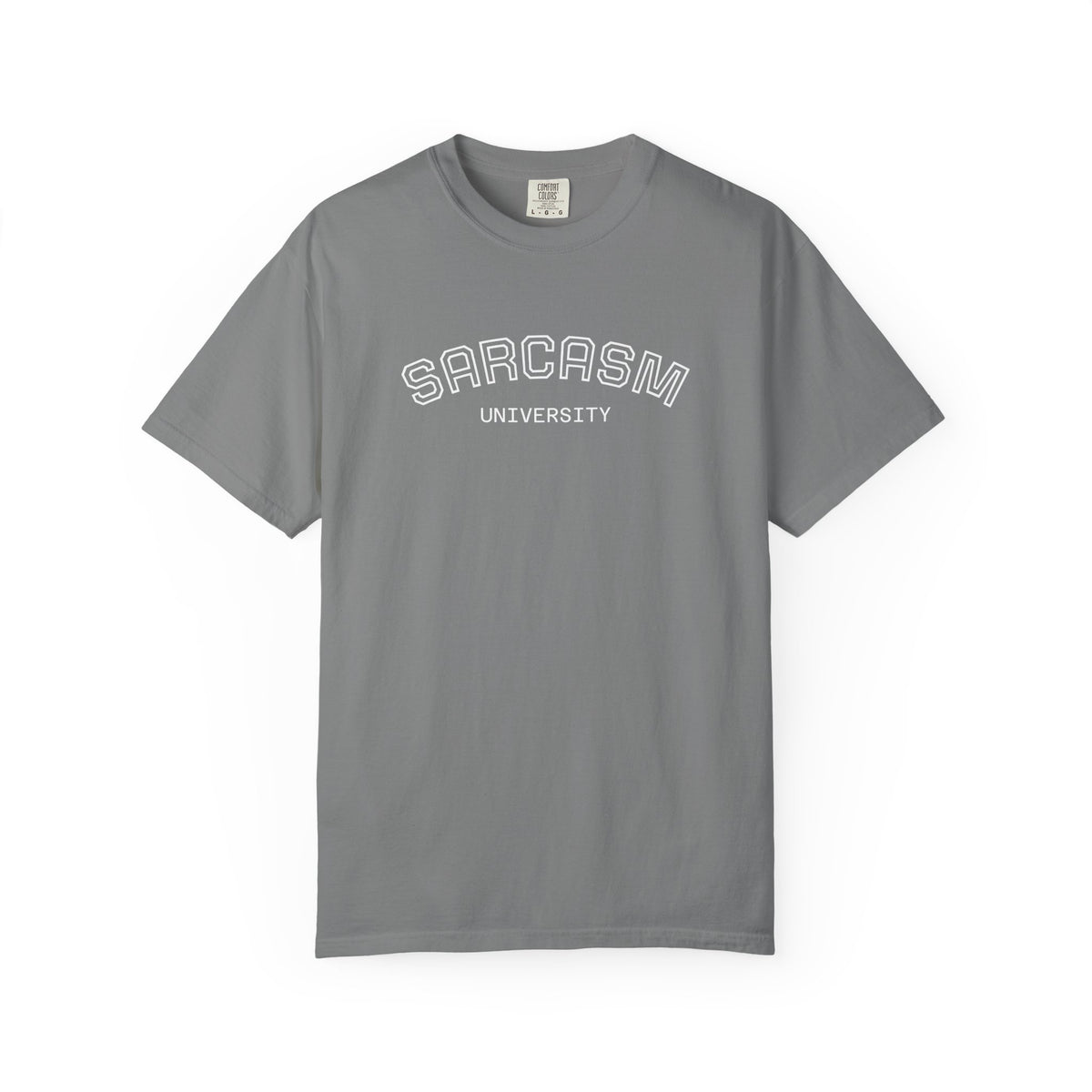 Sarcasm University T-Shirt — Funny College Style Graphic Tee