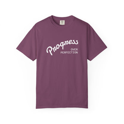 Progress Over Perfection T-Shirt — Inspirational Casual Tee