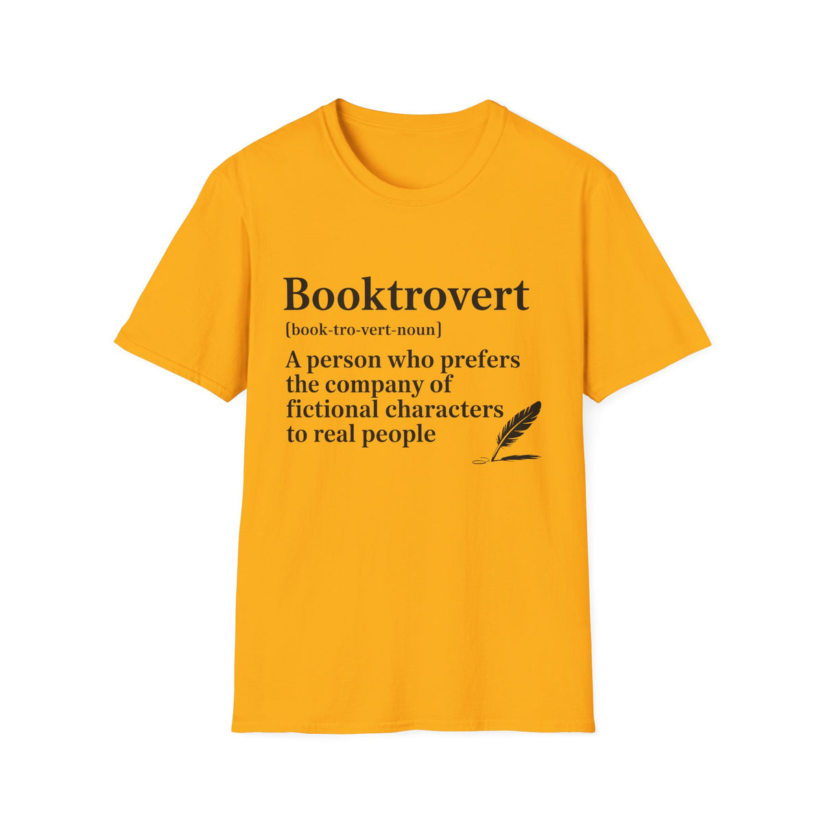 Booktrovert T-Shirt – "A person who prefers the company of fictional characters" Literary Tee