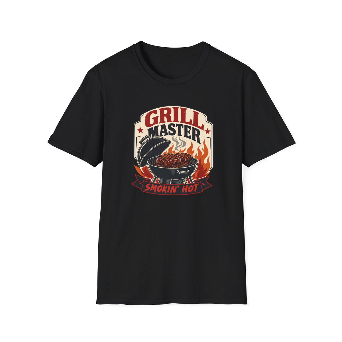 Grill Master T-Shirt — "Smokin' Hot" BBQ Graphic Tee