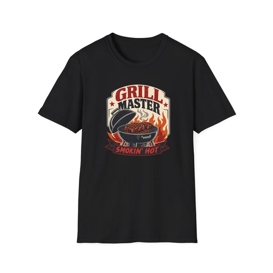 Grill Master T-Shirt — "Smokin' Hot" BBQ Graphic Tee