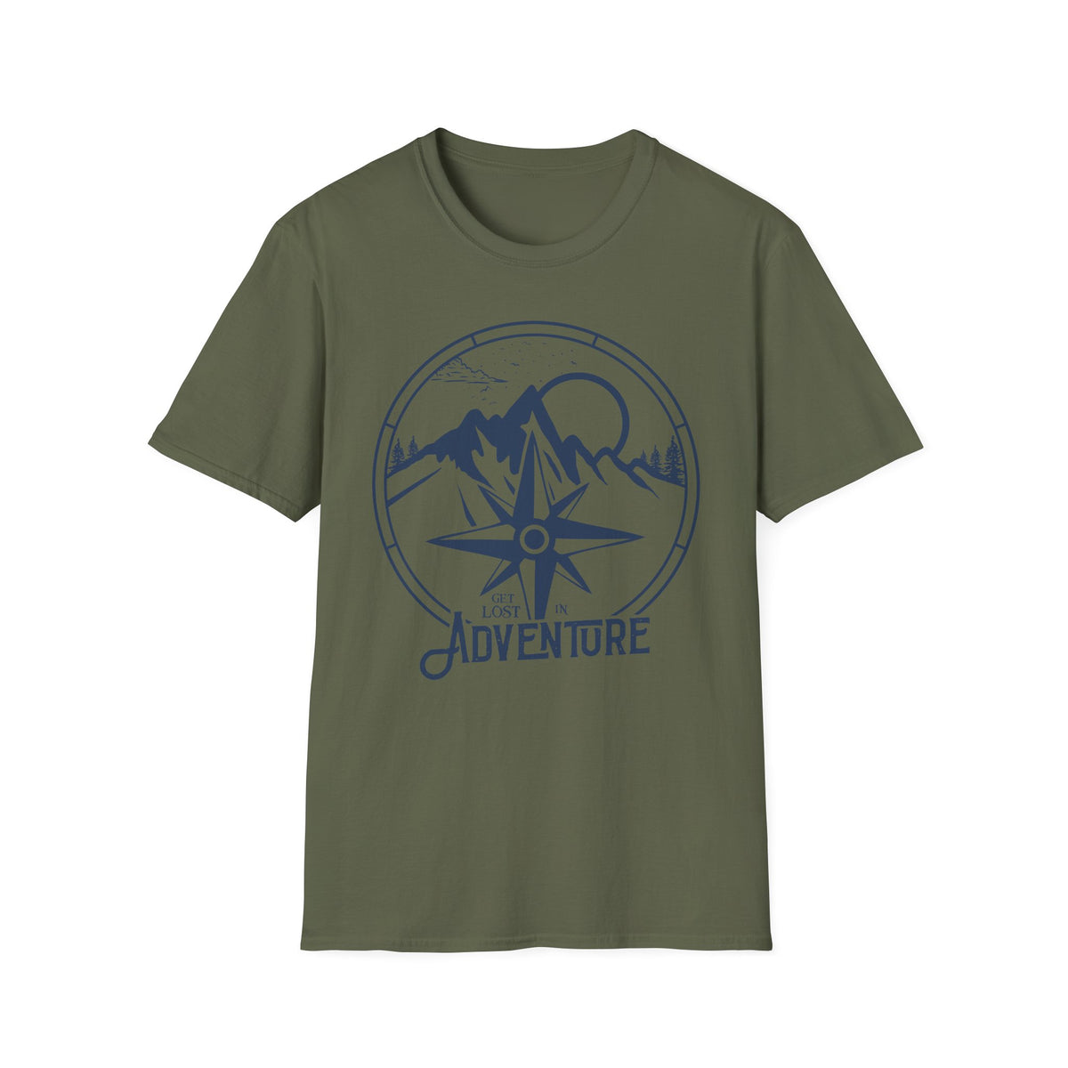 Adventure Compass T‑Shirt — Mountain Travel Outdoor Tee