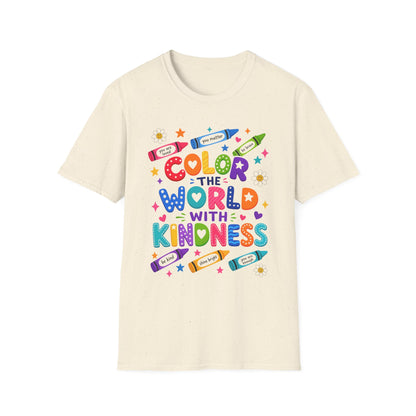 Color the World With Kindness T-Shirt — Positive Kids & Teacher Tee