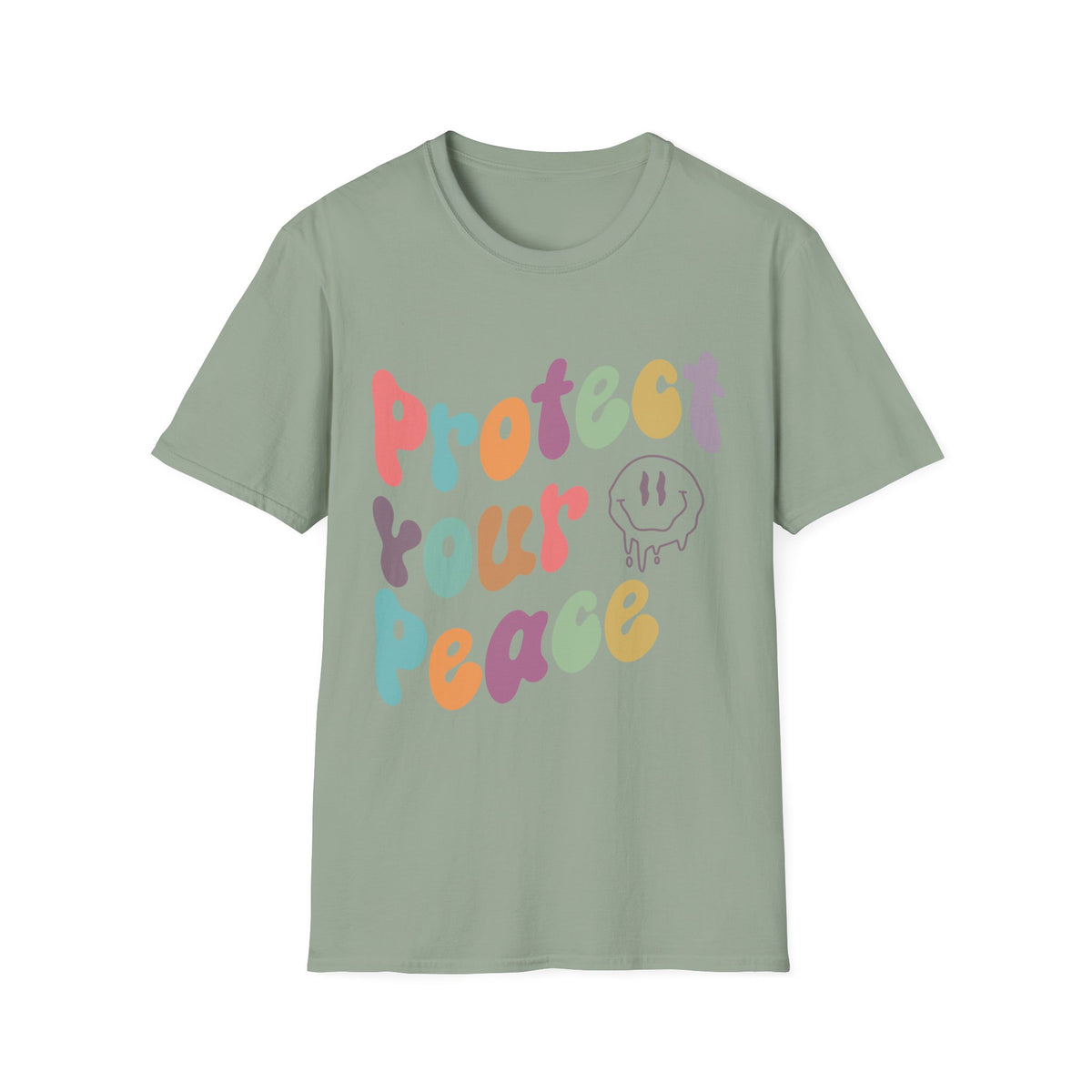 One Day At A Time T-Shirt — Retro Pink Positive Vibes Tee