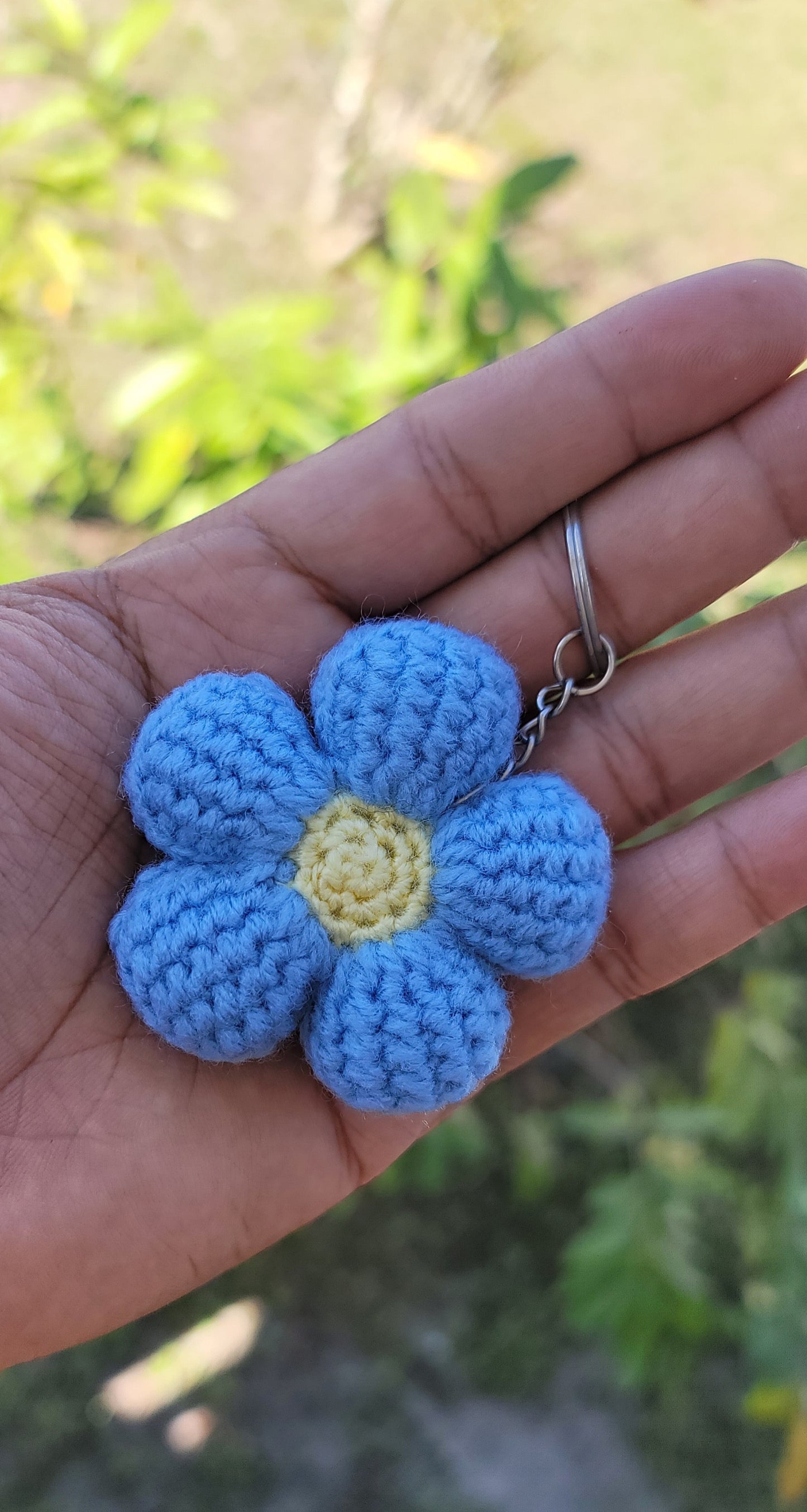 Crochet Flower Keychains