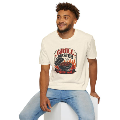 Grill Master T-Shirt — "Smokin' Hot" BBQ Graphic Tee