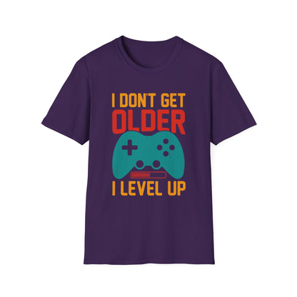 I Don't Get Older I Level Up T-Shirt — Funny Gamer Birthday Tee