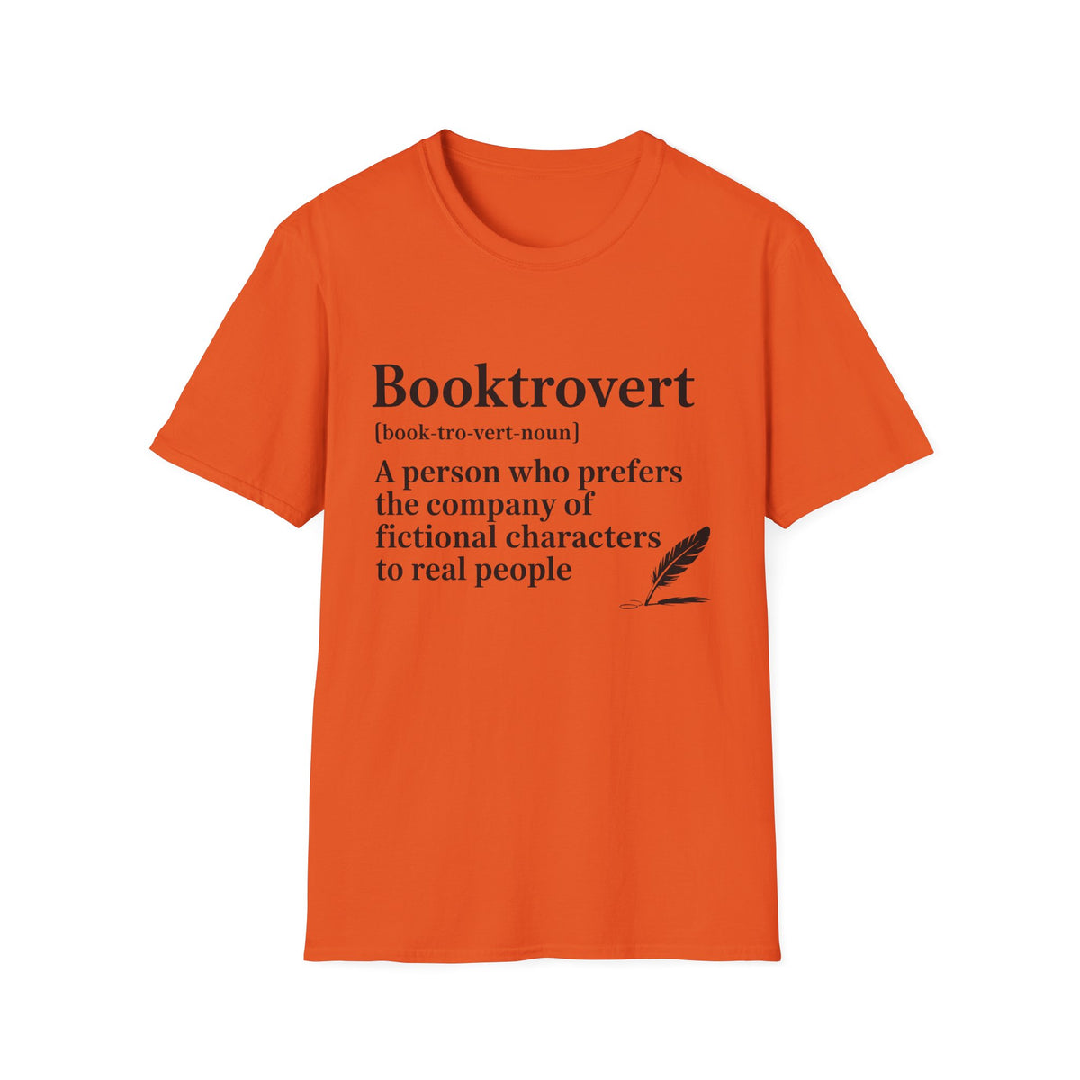 Booktrovert T-Shirt – "A person who prefers the company of fictional characters" Literary Tee