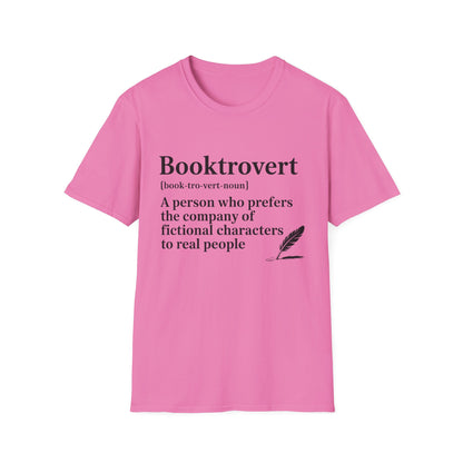 Booktrovert T-Shirt – "A person who prefers the company of fictional characters" Literary Tee