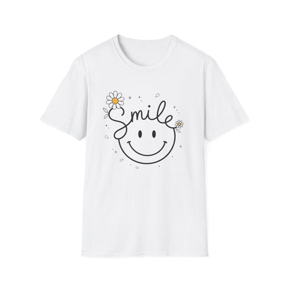 Smile Daisy T-Shirt — Cute Floral Smiley Tee