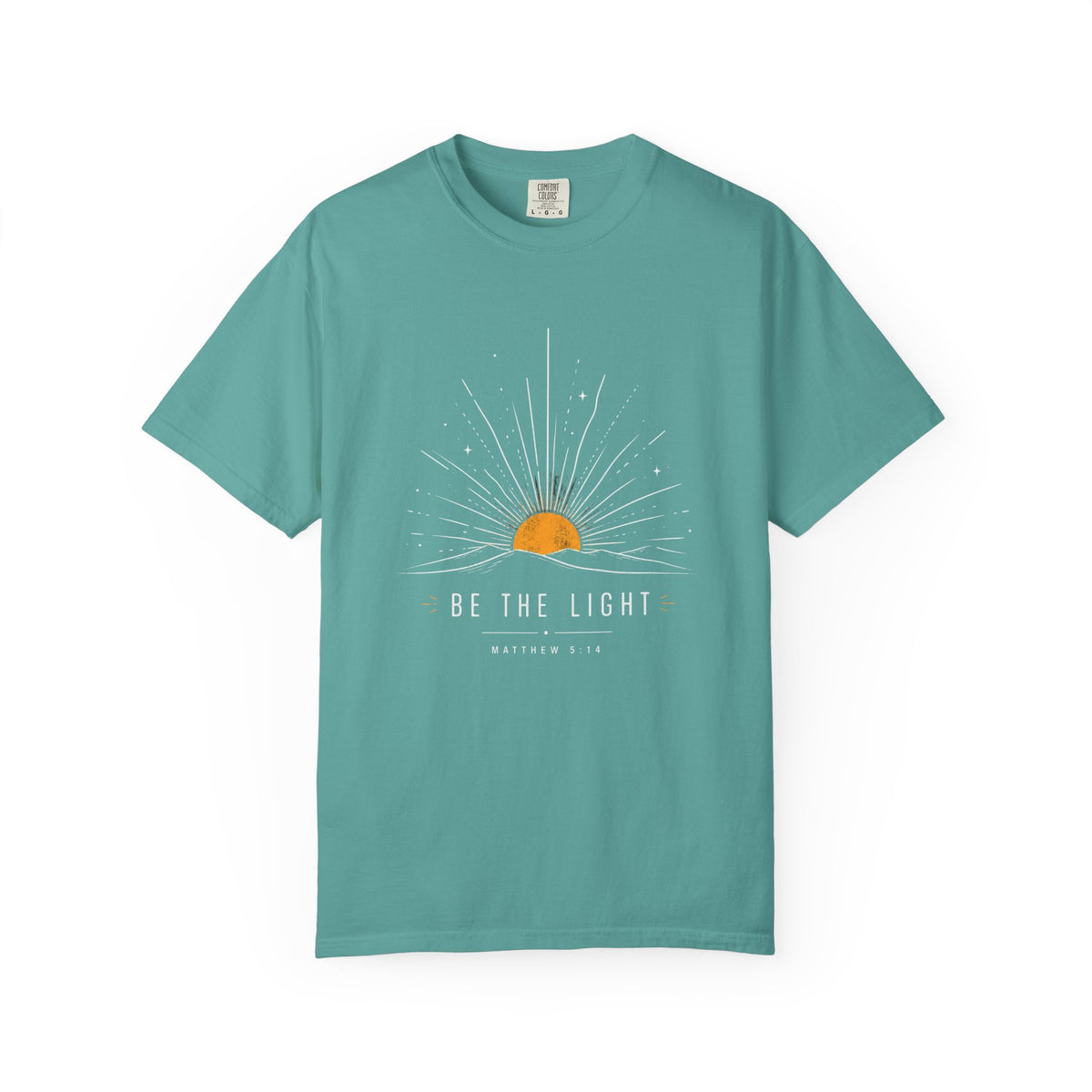 Be The Light Sunrise Graphic T-Shirt — Inspirational Christian Tee