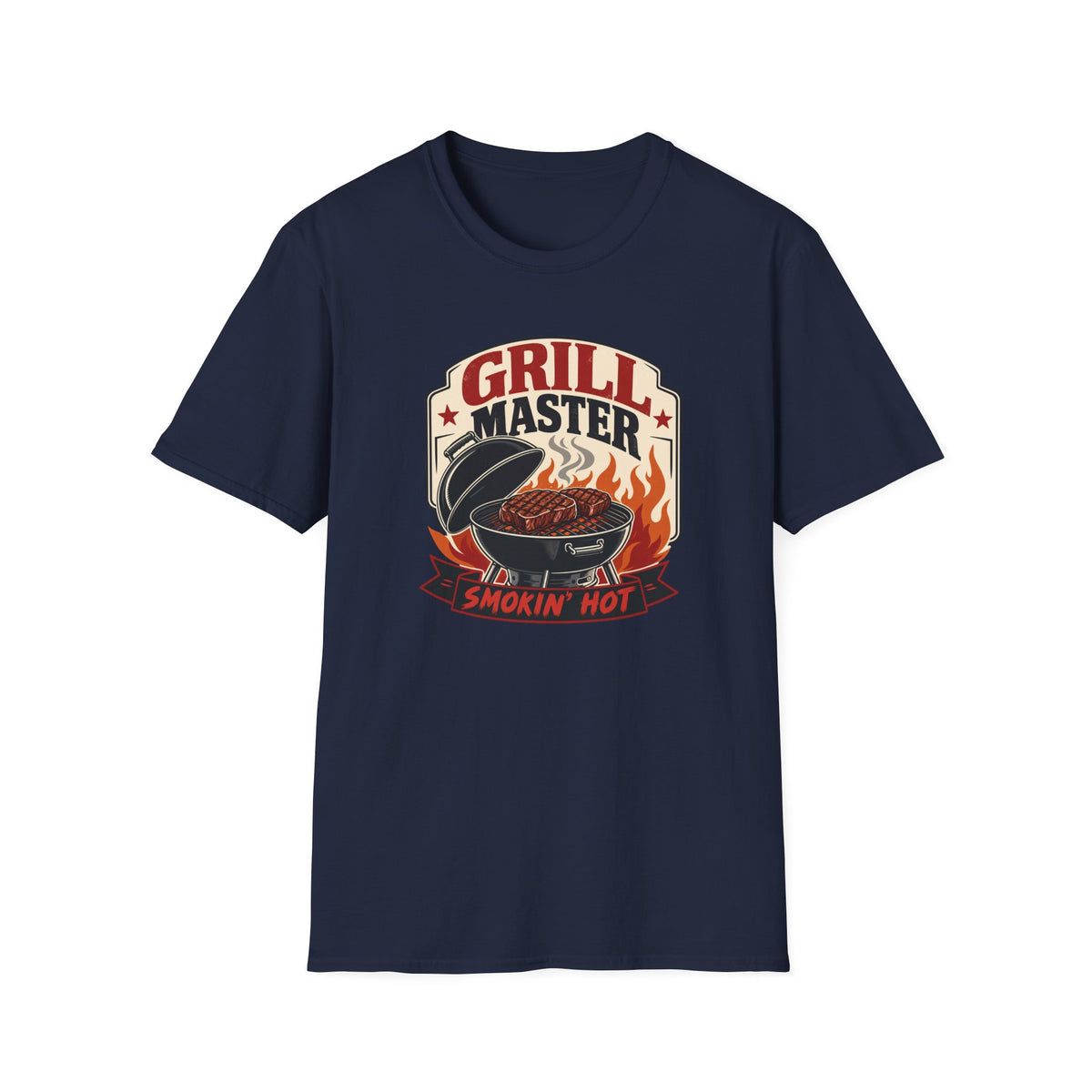 Grill Master T-Shirt — "Smokin' Hot" BBQ Graphic Tee