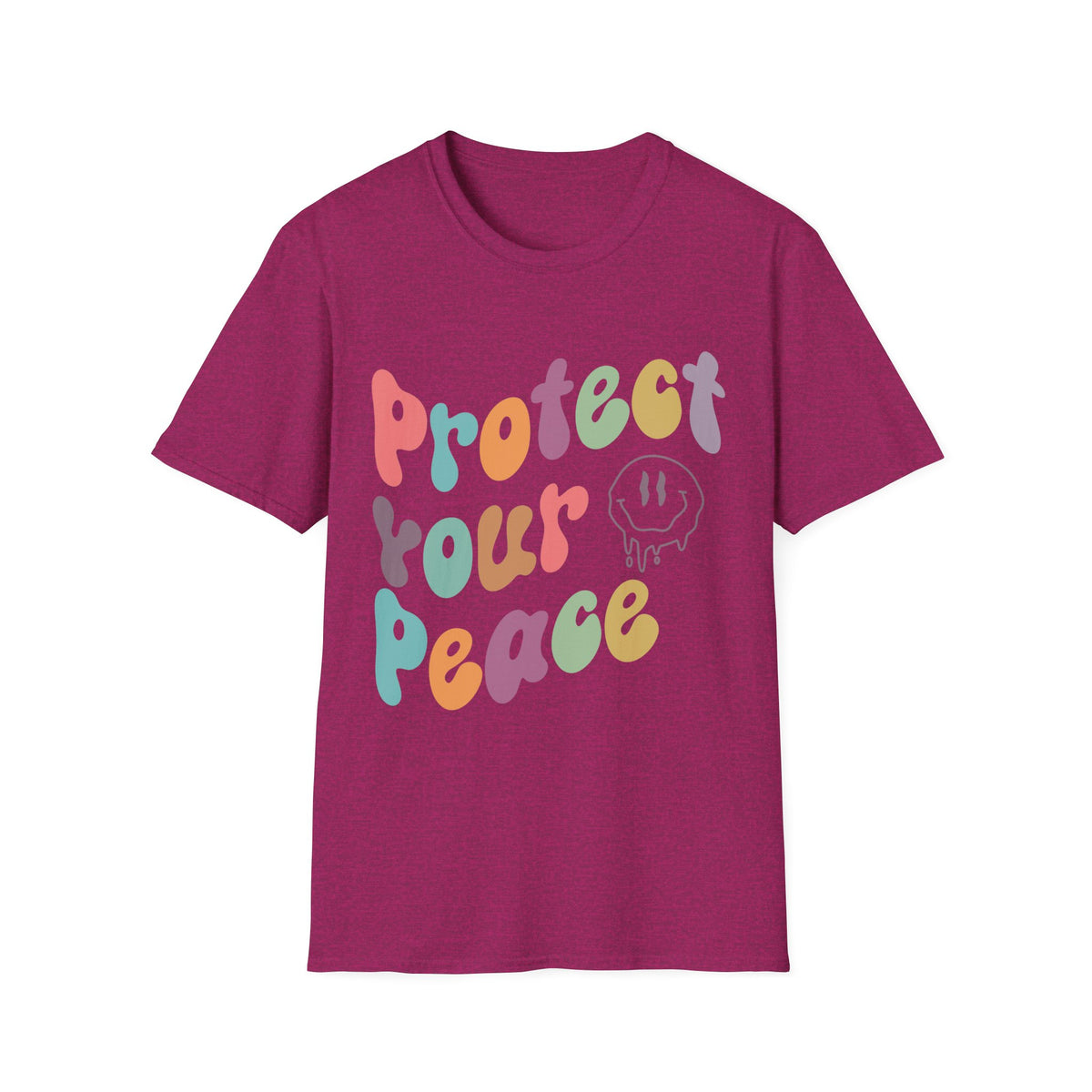 One Day At A Time T-Shirt — Retro Pink Positive Vibes Tee