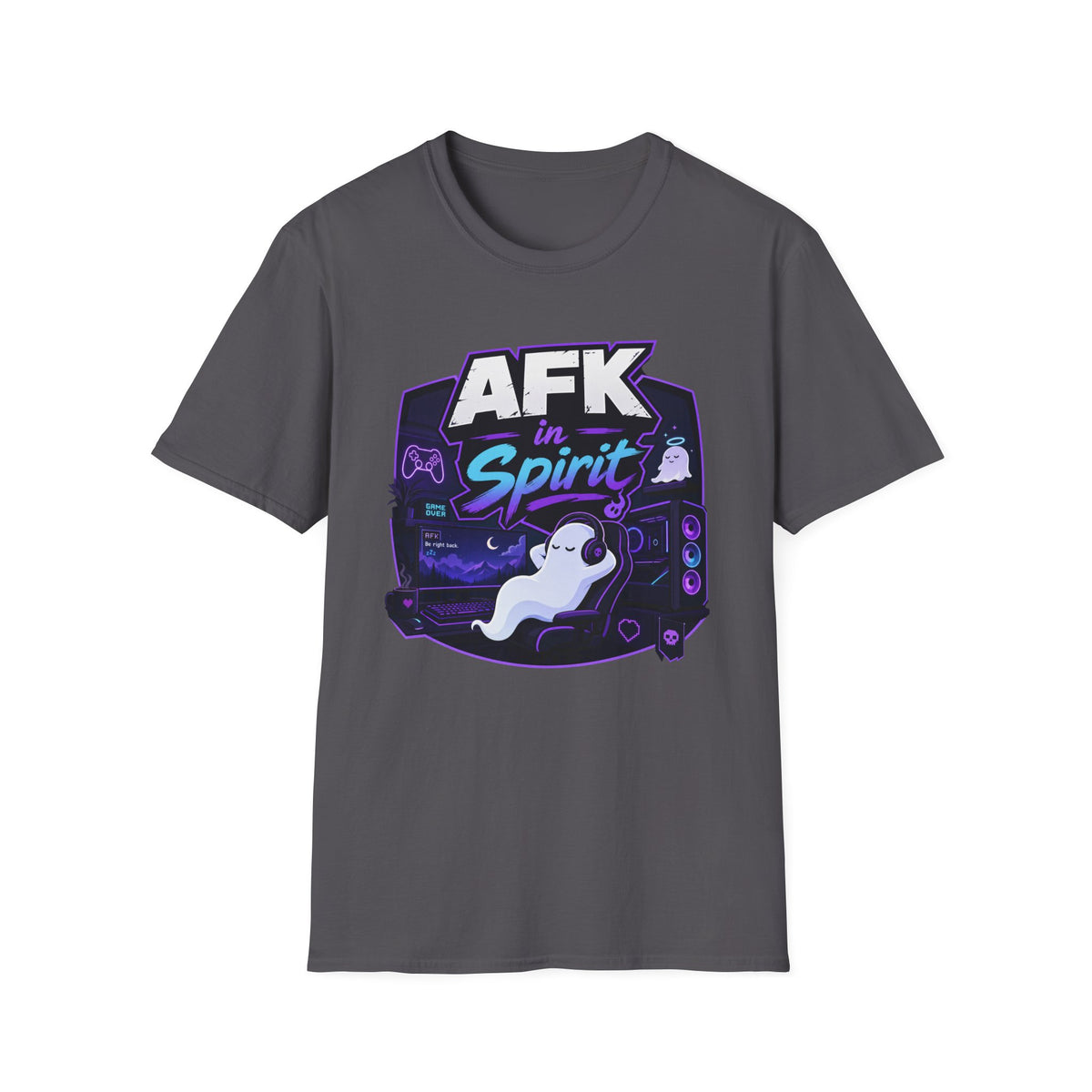 AFK in Spirit T-Shirt — Cute Gaming Ghost Tee