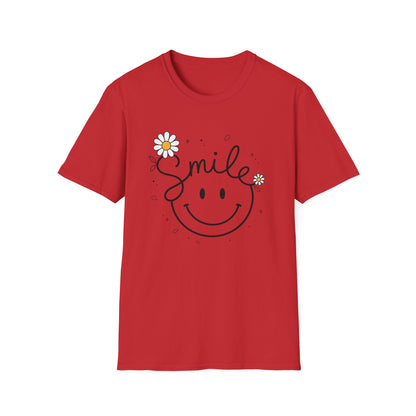 Smile Daisy T-Shirt — Cute Floral Smiley Tee