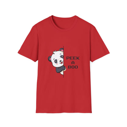 Peek-A-Boo Panda T-Shirt — Cute Peeking Bear Graphic Tee