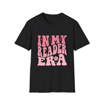 Reader Era T‑Shirt — 'In My Reader Era' Pink Retro Typography Shirt