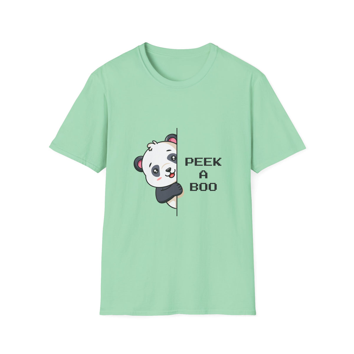 Peek-A-Boo Panda T-Shirt — Cute Peeking Bear Graphic Tee