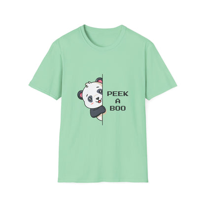 Peek-A-Boo Panda T-Shirt — Cute Peeking Bear Graphic Tee