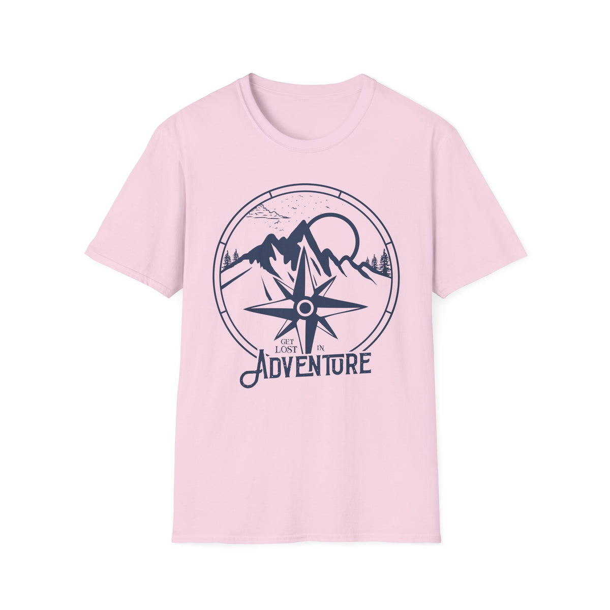 Adventure Compass T‑Shirt — Mountain Travel Outdoor Tee
