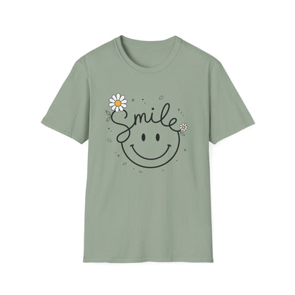 Smile Daisy T-Shirt — Cute Floral Smiley Tee