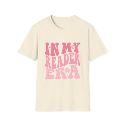Reader Era T‑Shirt — 'In My Reader Era' Pink Retro Typography Shirt