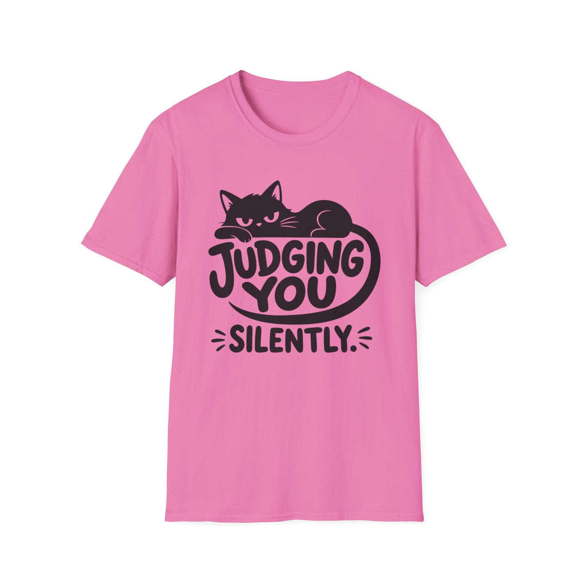 Judging You Silently Cat T-Shirt – Funny Grumpy Cat Graphic Tee