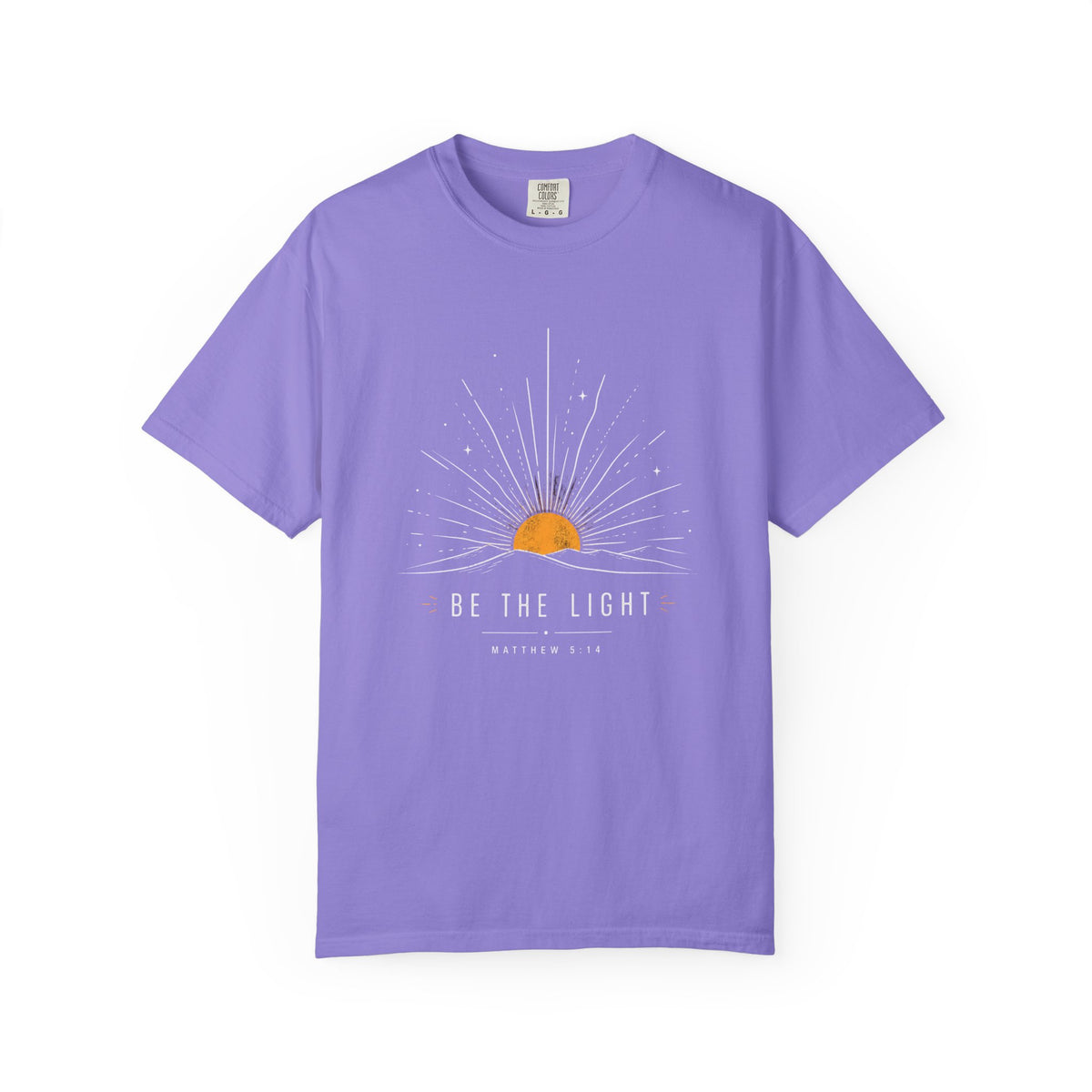 Be The Light Sunrise Graphic T-Shirt — Inspirational Christian Tee