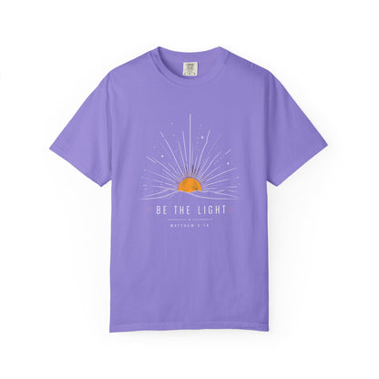 Be The Light Sunrise Graphic T-Shirt — Inspirational Christian Tee