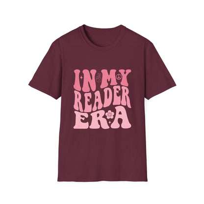 Reader Era T‑Shirt — 'In My Reader Era' Pink Retro Typography Shirt