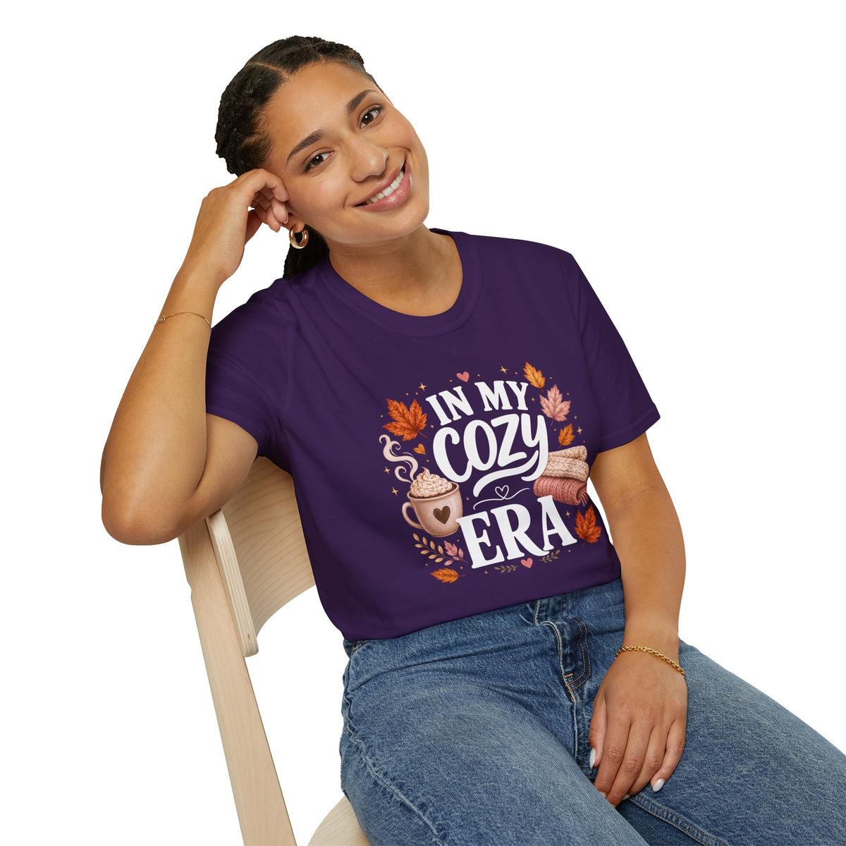 Cozy Era T-Shirt - "In My Cozy Era" Fall Coffee & Blanket Tee