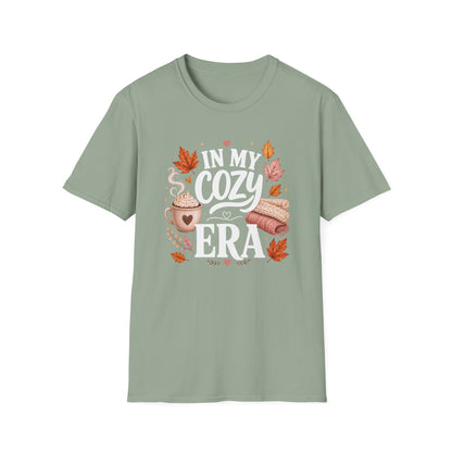Cozy Era T-Shirt - "In My Cozy Era" Fall Coffee & Blanket Tee