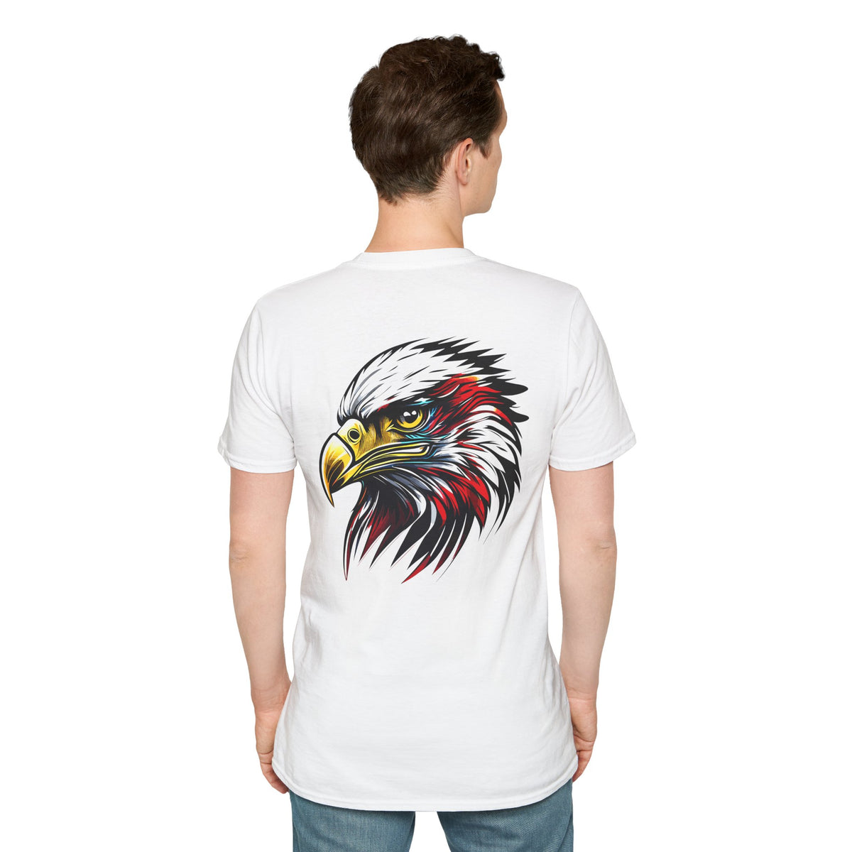 Eagle Head Graphic T-Shirt — Patriotic Bald Eagle Tee